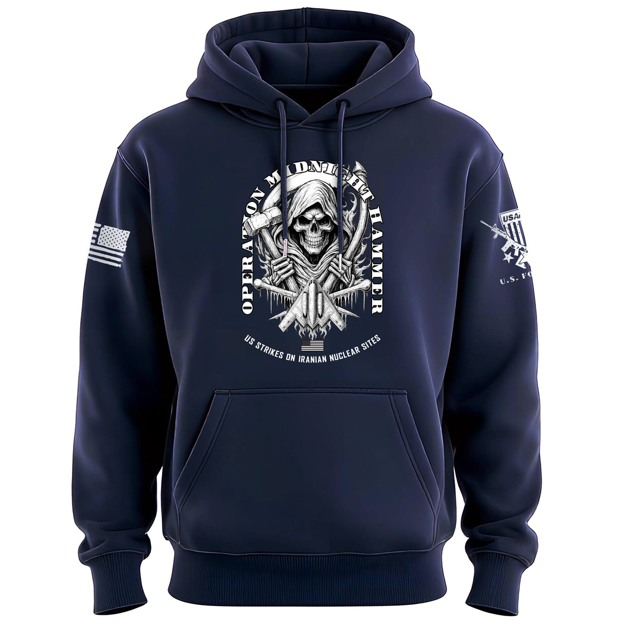 Operation Midnight Hammer B&W Hoodie