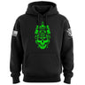 Operator Skull Neon Hoodie Hoodies 100190-S-BK
