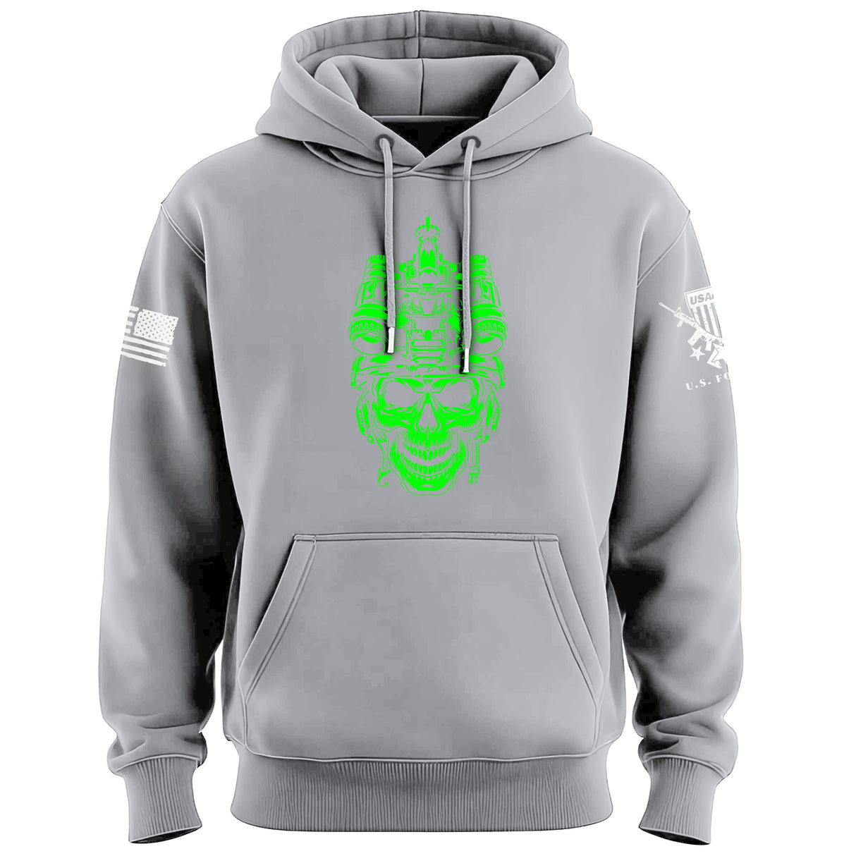 Operator Skull Neon Hoodie