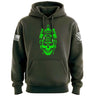 Operator Skull Neon Hoodie Hoodies 100190-S-MG