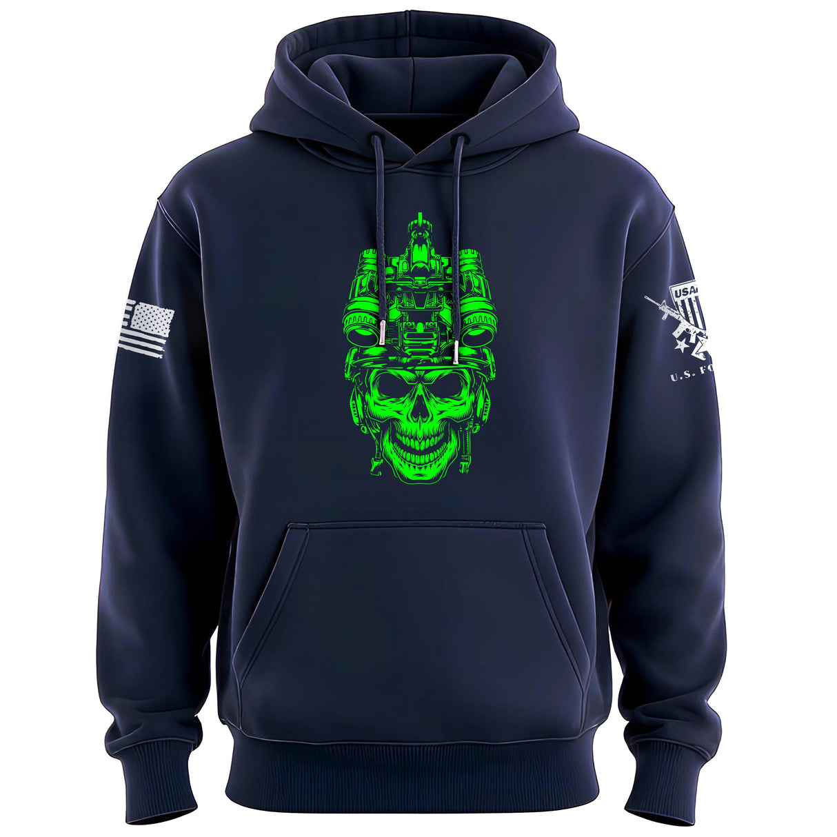 Operator Skull Neon Hoodie