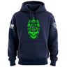 Operator Skull Neon Hoodie Hoodies 100190-S-NAVY