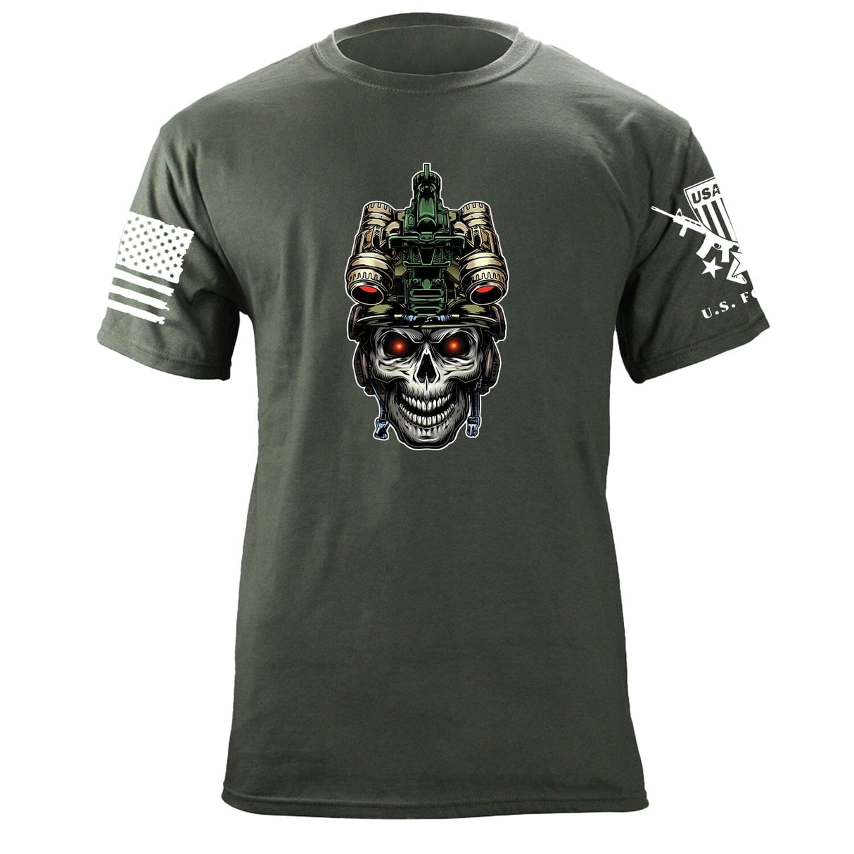 Operator Skull Fullcolor Ink T-shirt Shirts 87219-3XL-MG