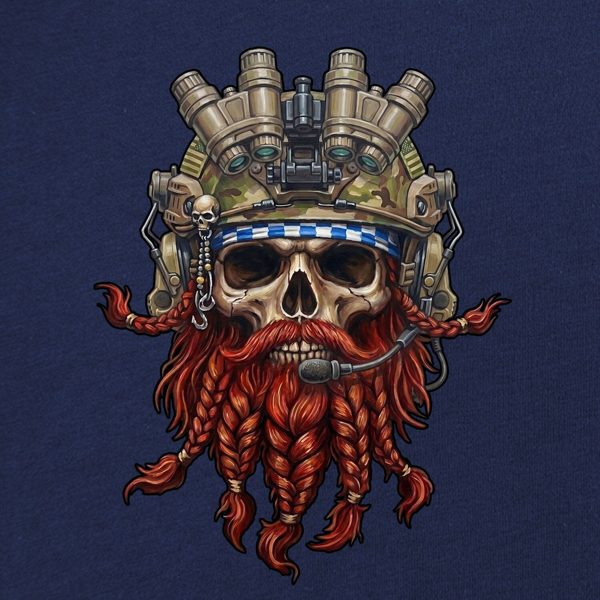 Operator Redbeard Skull T-Shirt Shirts 