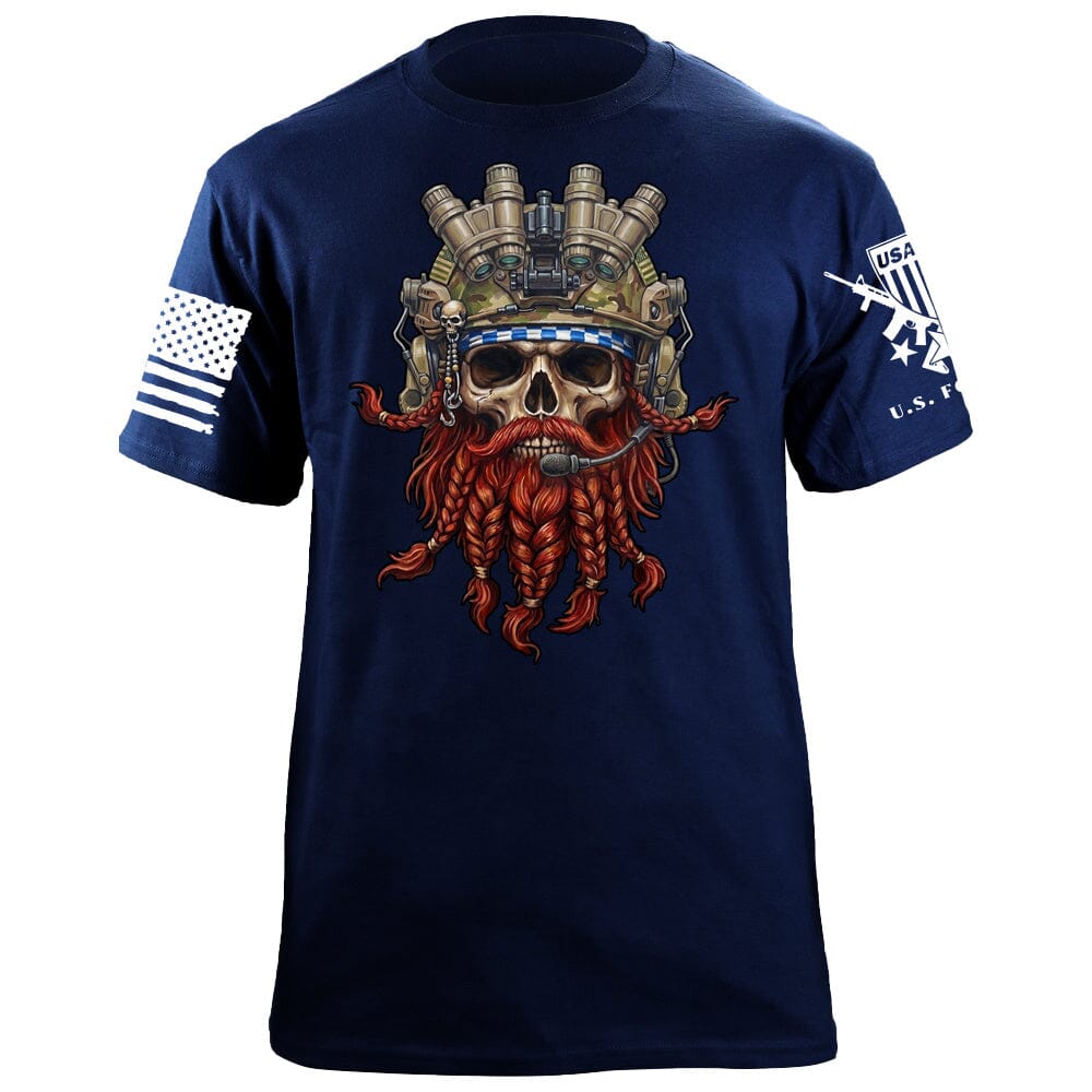 Operator Redbeard Skull T-Shirt Shirts 88210-S-NAVY