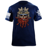 Operator Redbeard Skull T-Shirt Shirts 88210-S-NAVY