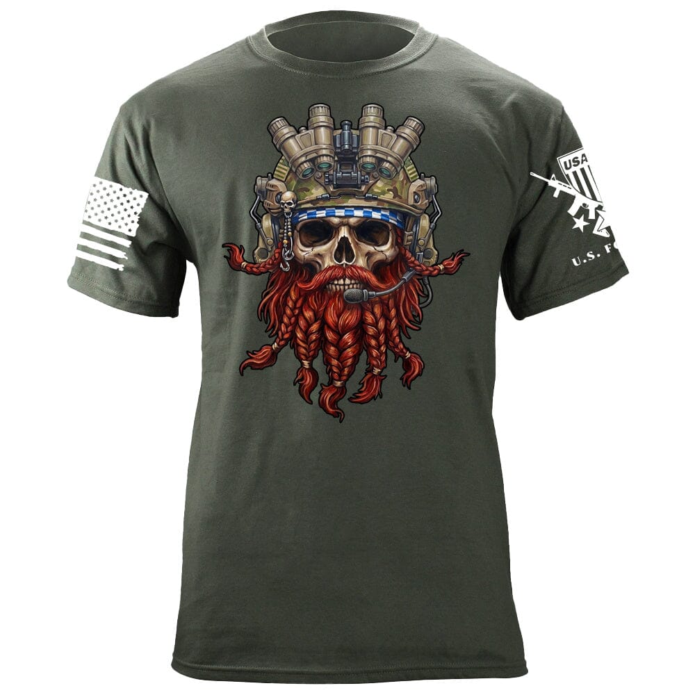 Operator Redbeard Skull T-Shirt Shirts 88210-S-MG