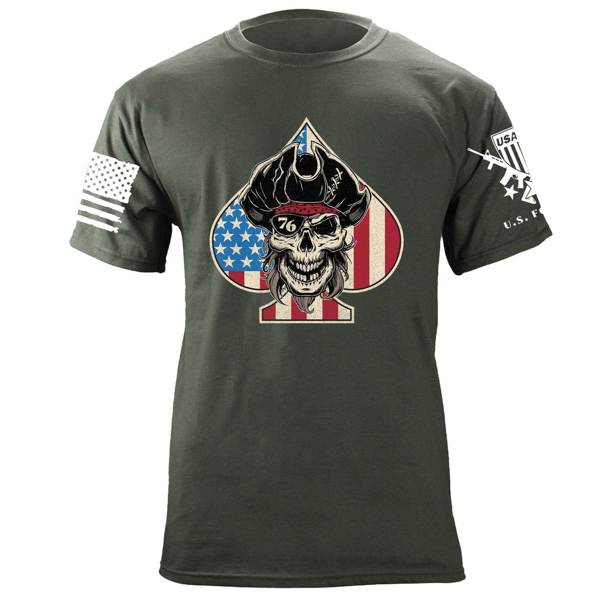 Pirate Spade USA Flag T-Shirt Shirts 87162-S-MG