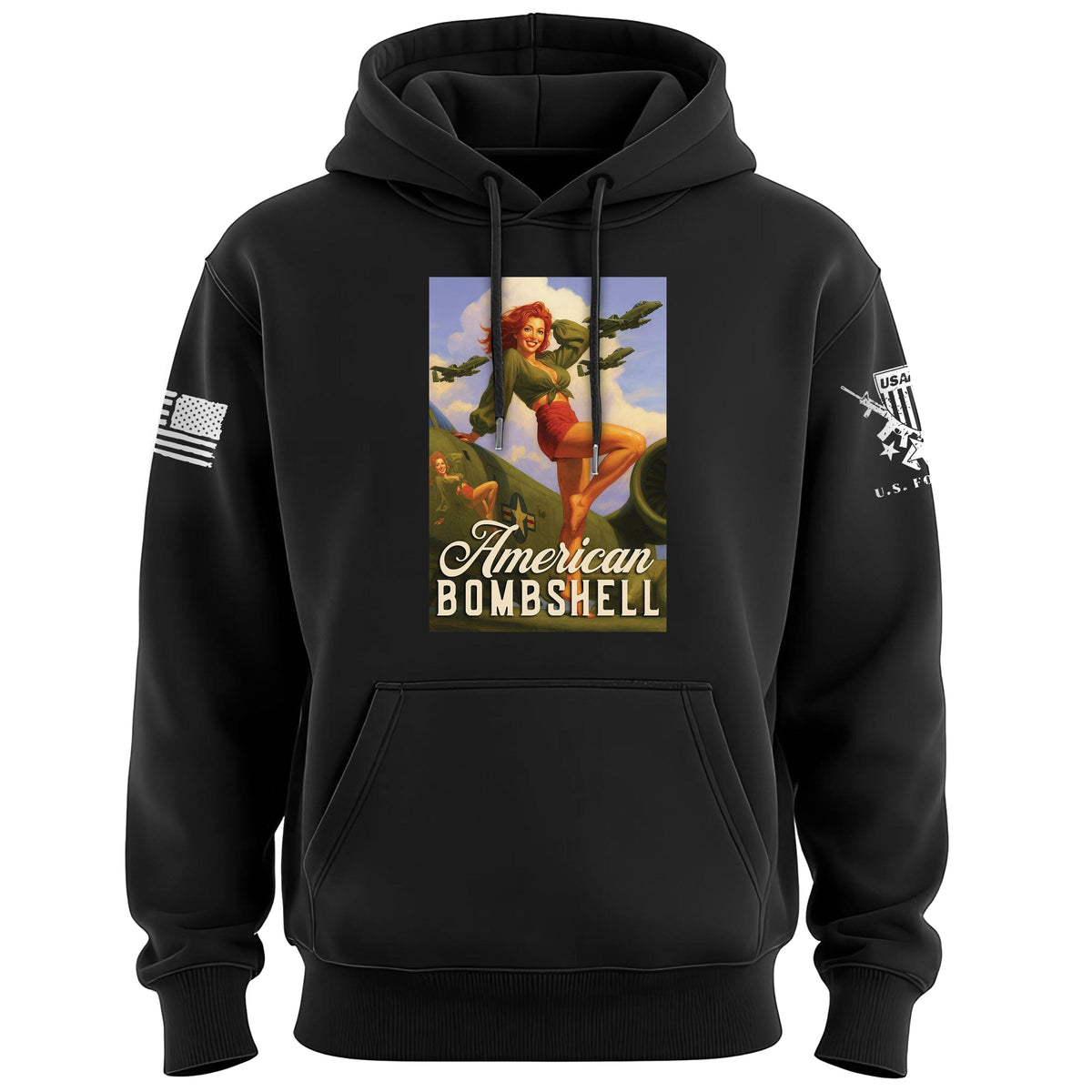 Pinup A-10 Hoodie Hoodies 100212-S-BK