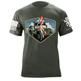 Pinup Girl Jeep T-Shirt Shirts 87169-S-MG