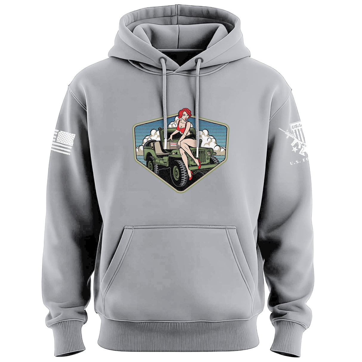 Pinup Girl Jeep Hoodie