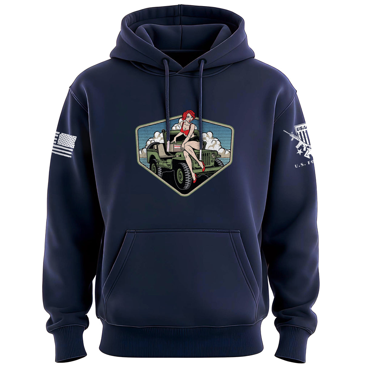 Pinup Girl Jeep Hoodie