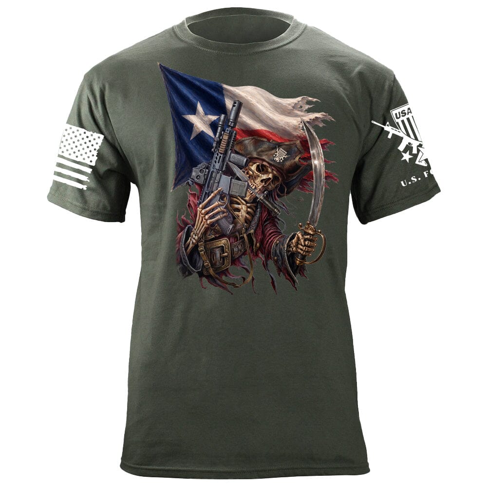 Texan Pirate T-Shirt Shirts 88211-S-MG