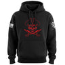 Pirate Skull Hoodie Hoodies 100214-S-BK