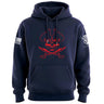Pirate Skull Hoodie Hoodies 100214-S-NAVY