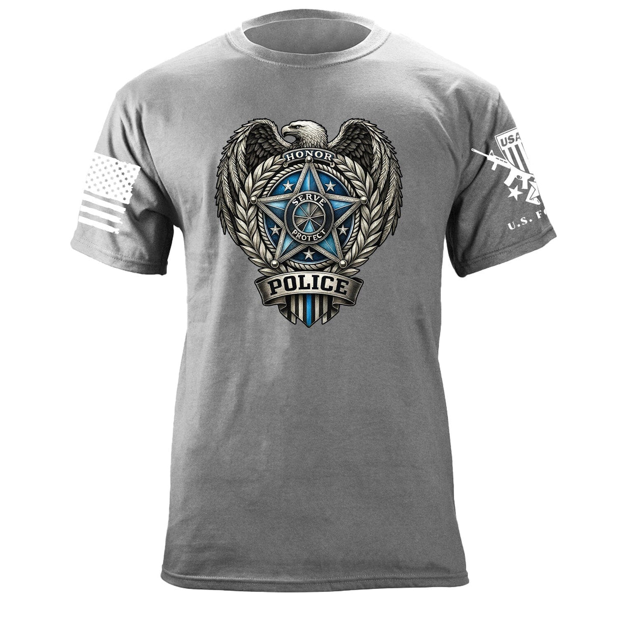 Police Shield T-Shirt Shirts 87446-S-HG