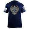 Police Shield T-Shirt Shirts 87446-S-NAVY