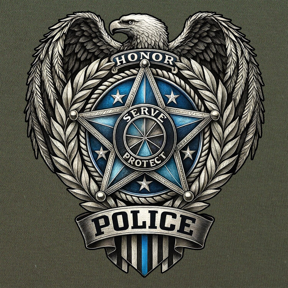Police Shield T-Shirt Shirts 