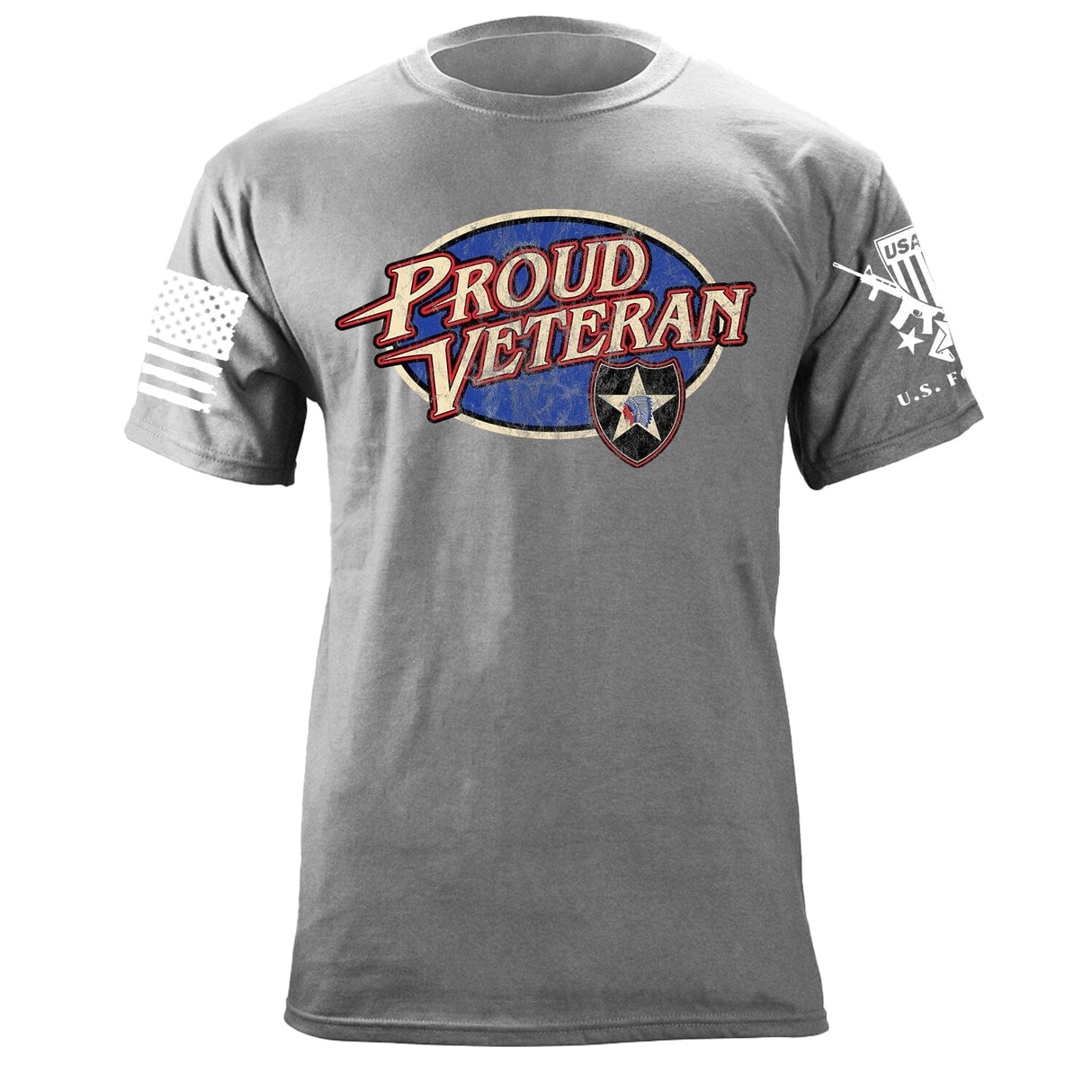 Proud Vet 2nd infantry T-Shirt Shirts 87188-S-HG
