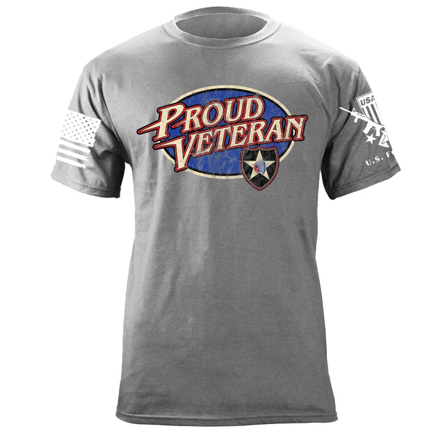 Proud Vet 2nd infantry T-Shirt Shirts 87188-S-HG