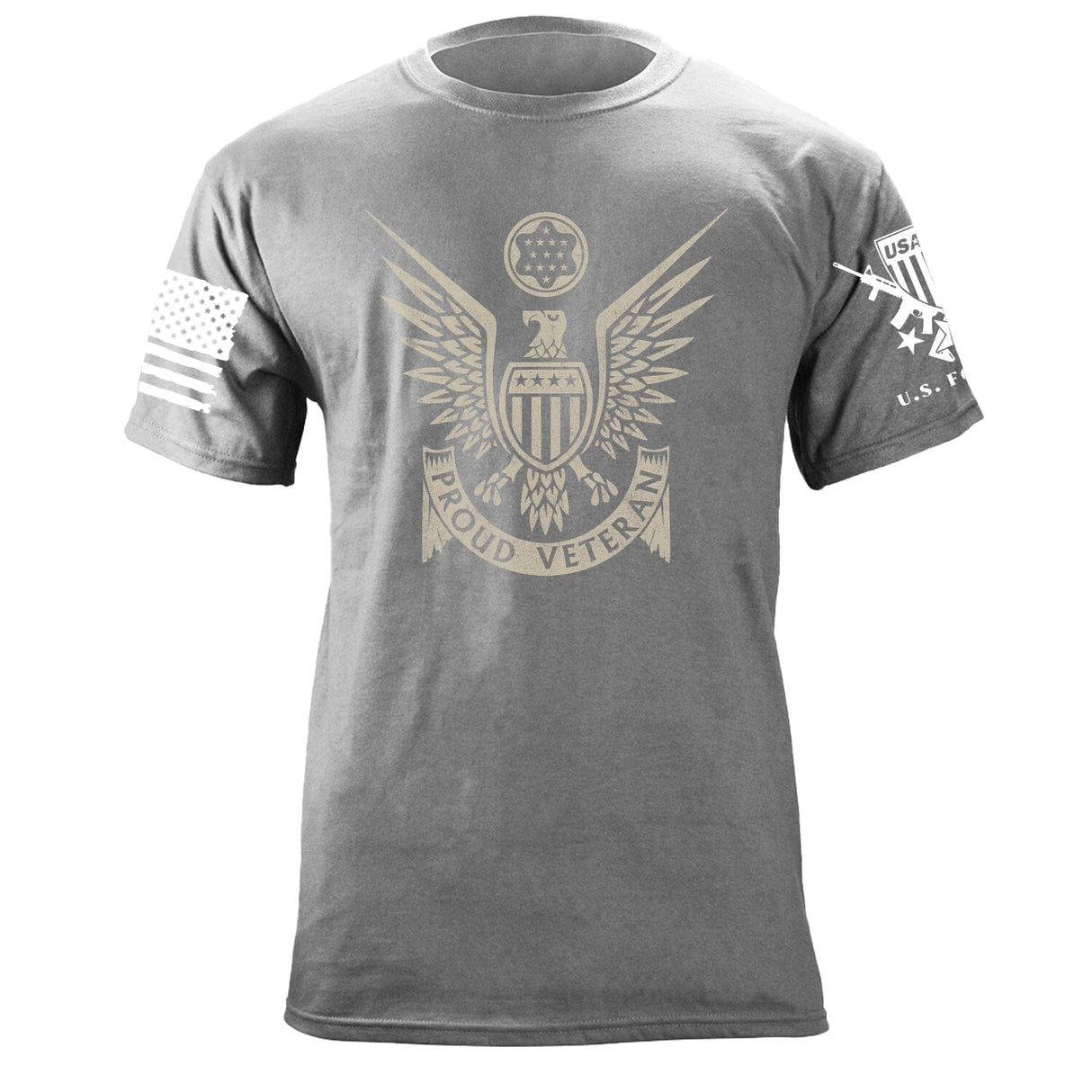 Proud Veteran Stylized Eagle T-Shirt Shirts 87206-S-HG