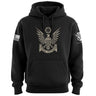 Proud Veteran Stylized Eagle Hoodie Hoodies 100223-S-BK