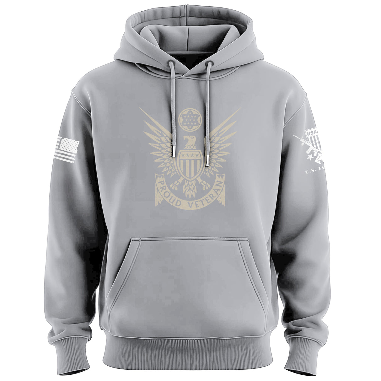 Proud Veteran Stylized Eagle Hoodie