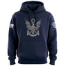 Proud Veteran Stylized Eagle Hoodie Hoodies 100223-S-NAVY
