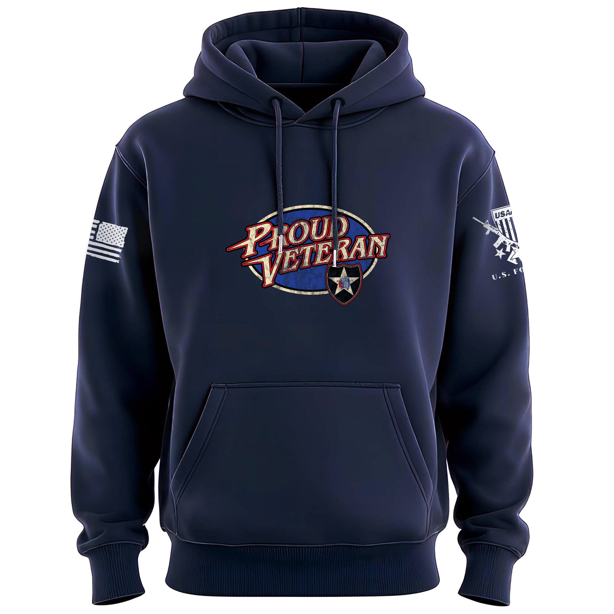 Proud Vet 2nd infantry Hoodie