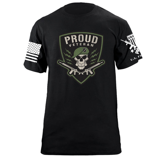Proud Veteran Graphic T-shirt Shirts 87247-S-BK
