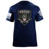 Proud Veteran Graphic T-shirt Shirts 87247-S-NAVY