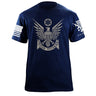 Proud Veteran Stylized Eagle T-Shirt Shirts 87206-S-NAVY