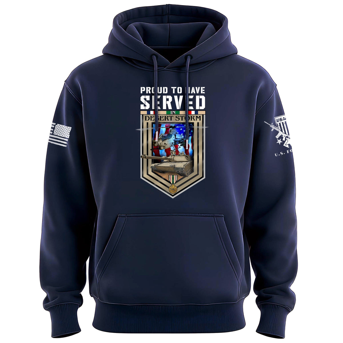 Proud to Have Served in Desert Storm Hoodie Hoodies 100219-S-NAVY