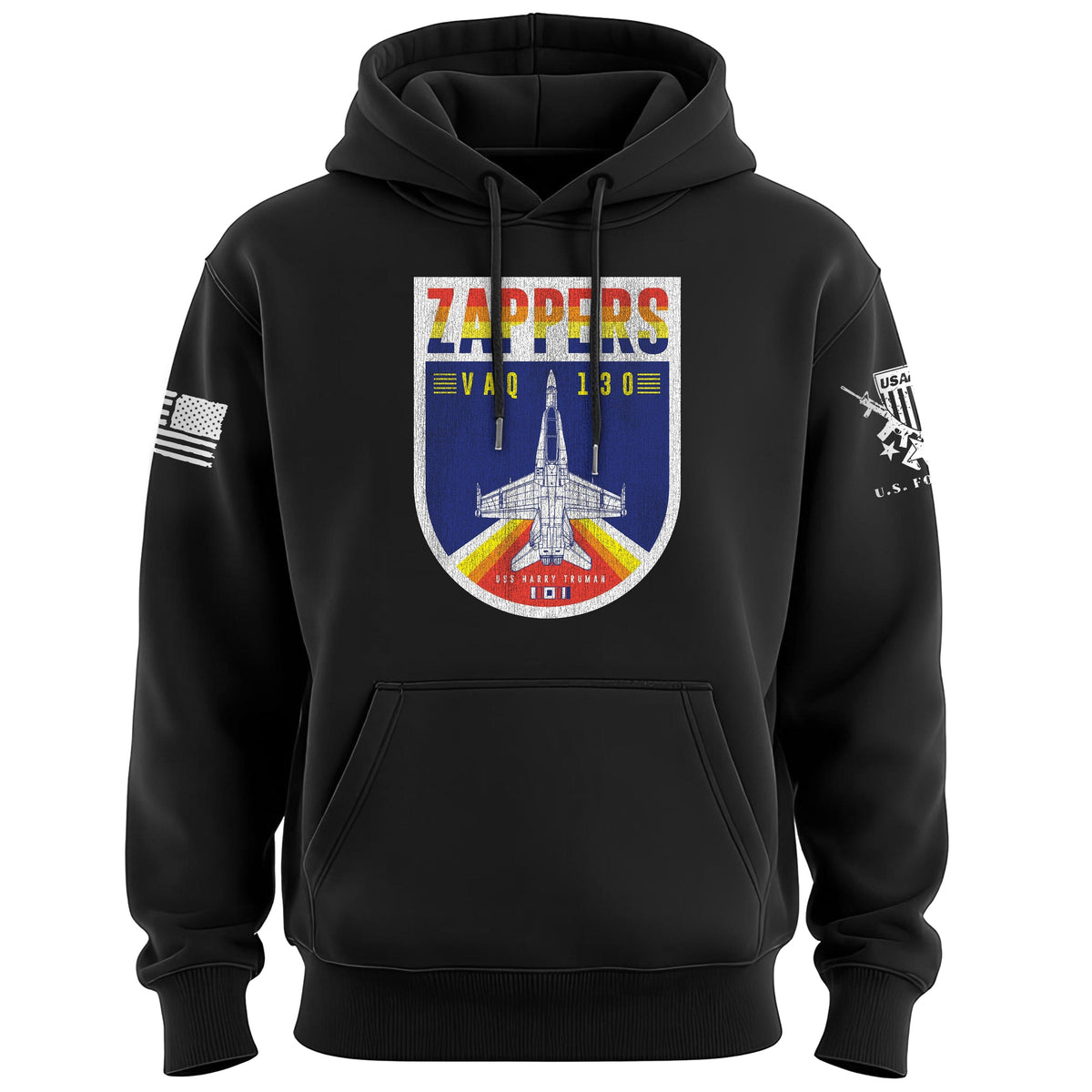 Retro Zappers VAQ130 Aviation Graphic Hoodie Hoodies 100232-S-BK