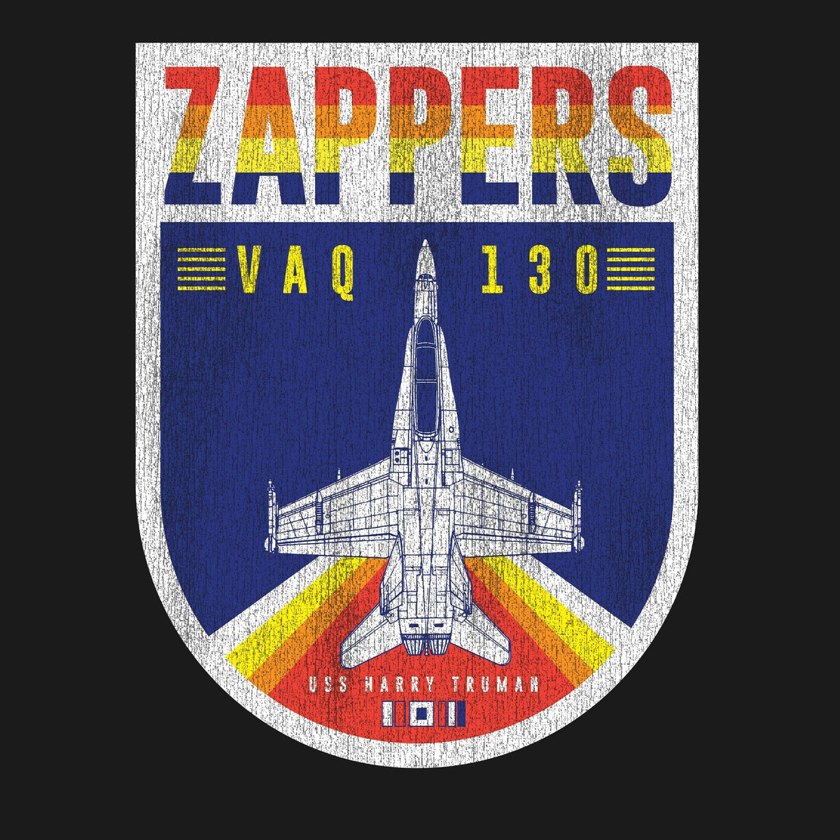 Retro Zappers VAQ130 Aviation Graphic Hoodie Hoodies 