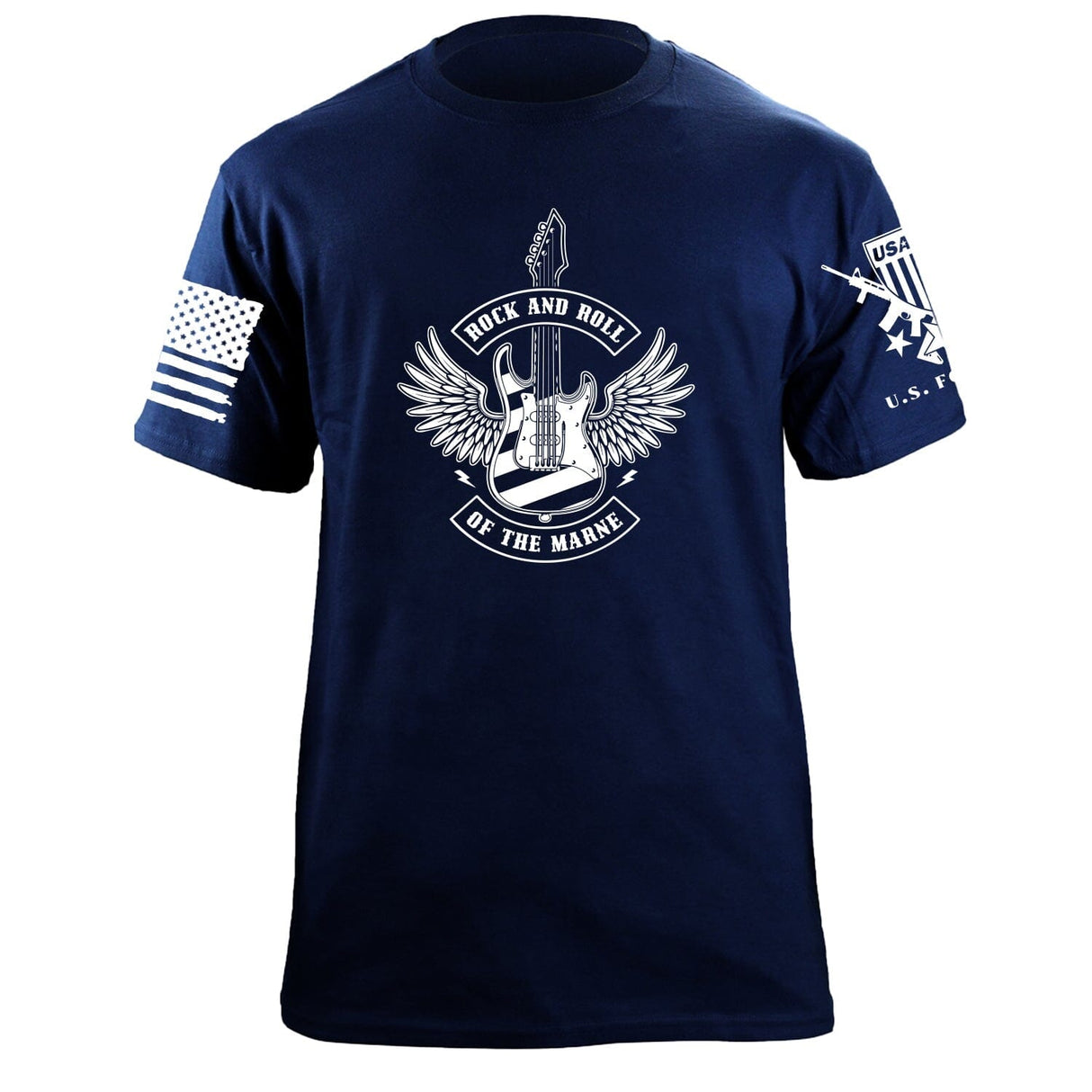 Rock and Roll of The Marne T-Shirt Shirts 87222-S-NAVY