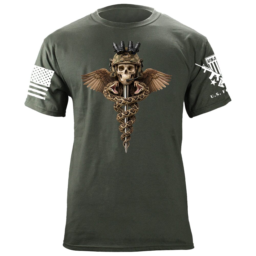 Rod of Asclepius T-Shirt Shirts 88087-S-MG