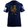 Rooster Comic Book T-Shirt Shirts 87404-S-NAVY