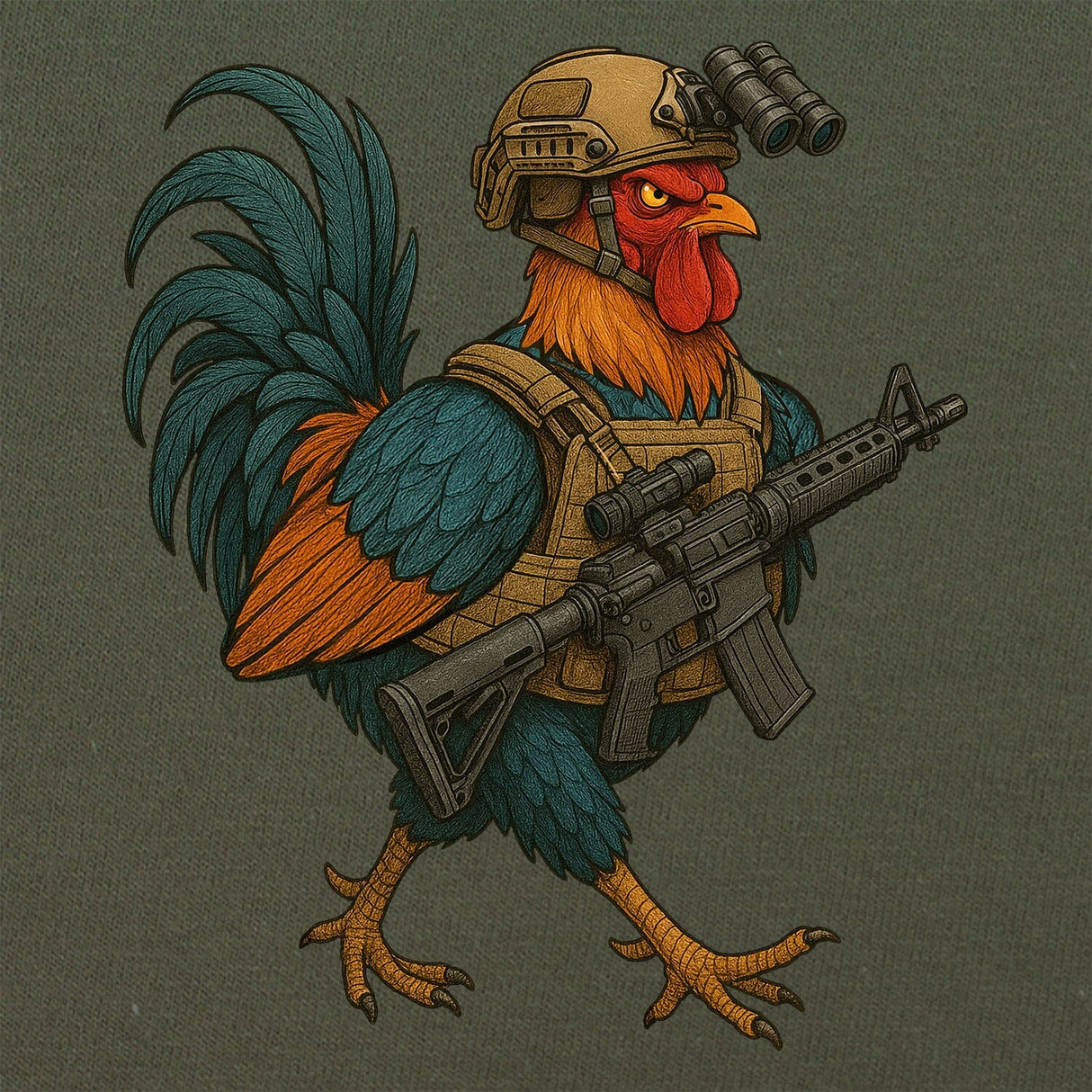 Rooster Comic Book T-Shirt Shirts 