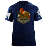 Rooster Operator Polygon Texas T-Shirt Shirts 86374-S-NAVY