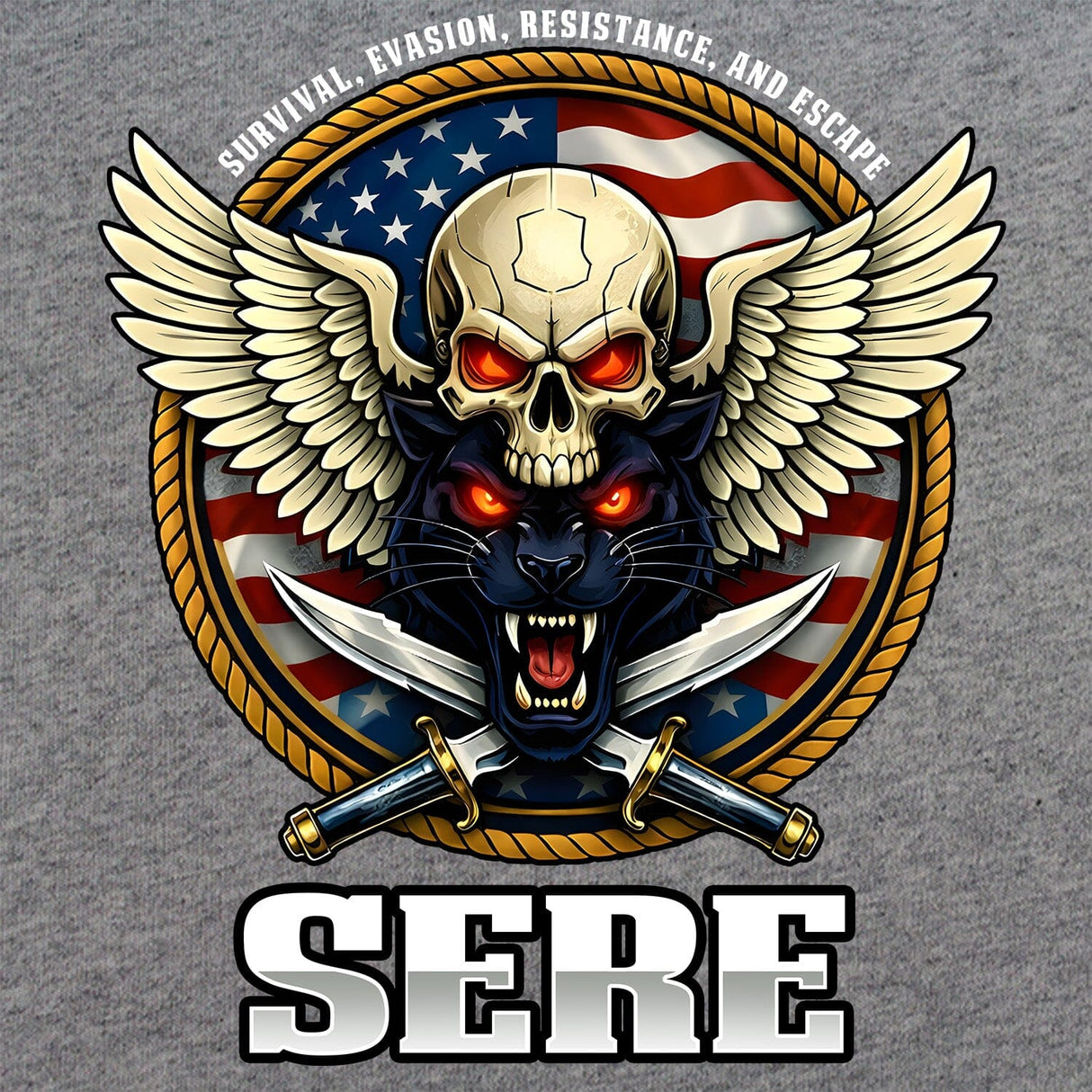 SERE Skull T-Shirt Shirts 