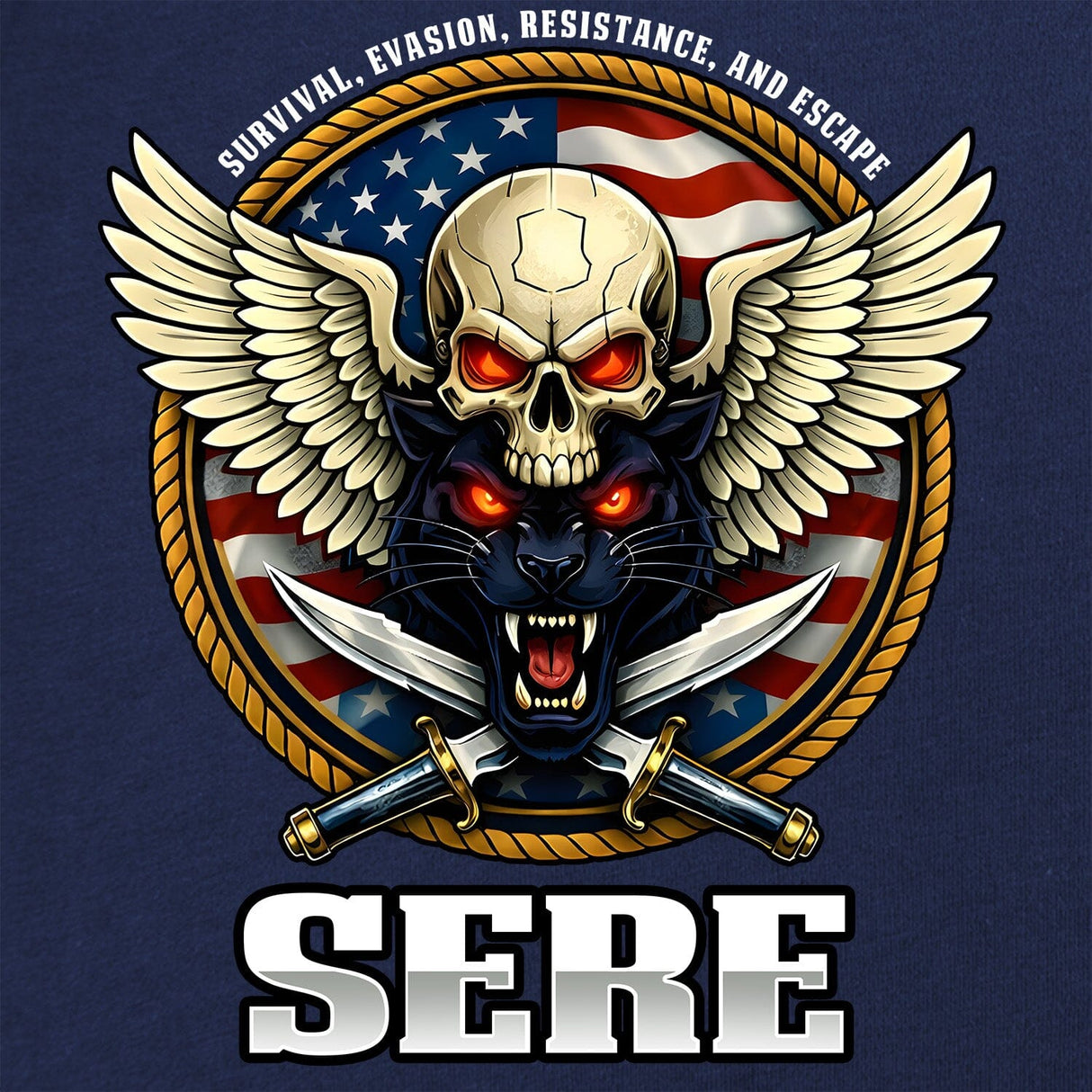 SERE Skull T-Shirt Shirts 