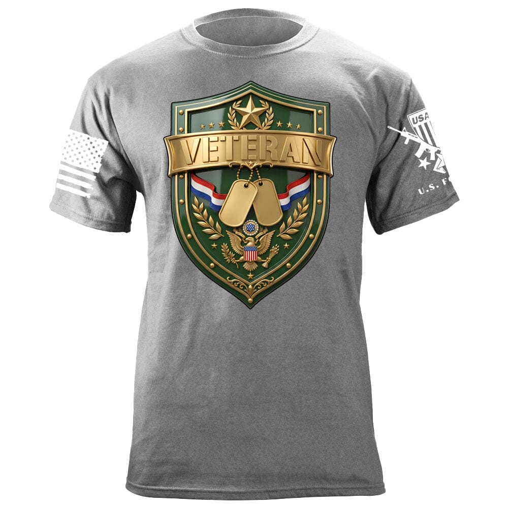 Veteran Shield T-Shirt Shirts 88222-S-HG