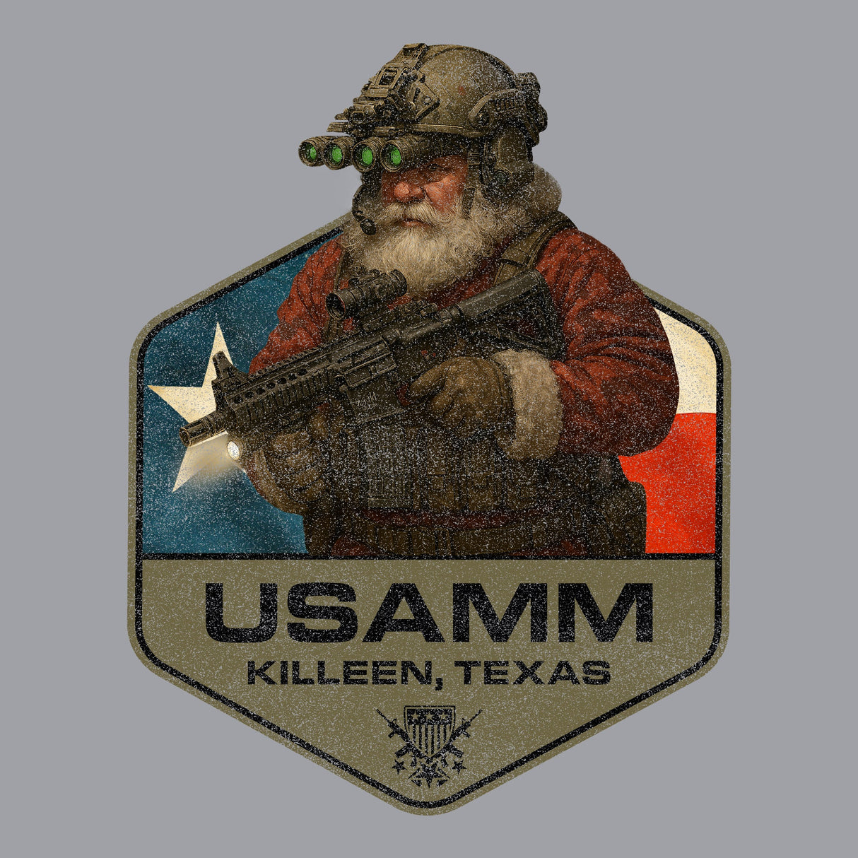 Santa Operator Polygon Texas Hoodie