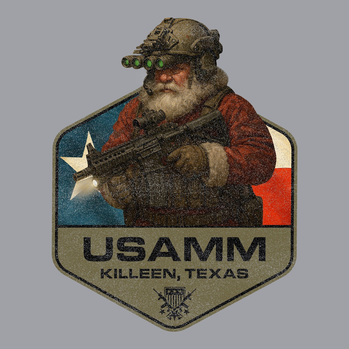 Santa Operator Polygon Texas Hoodie Hoodies 