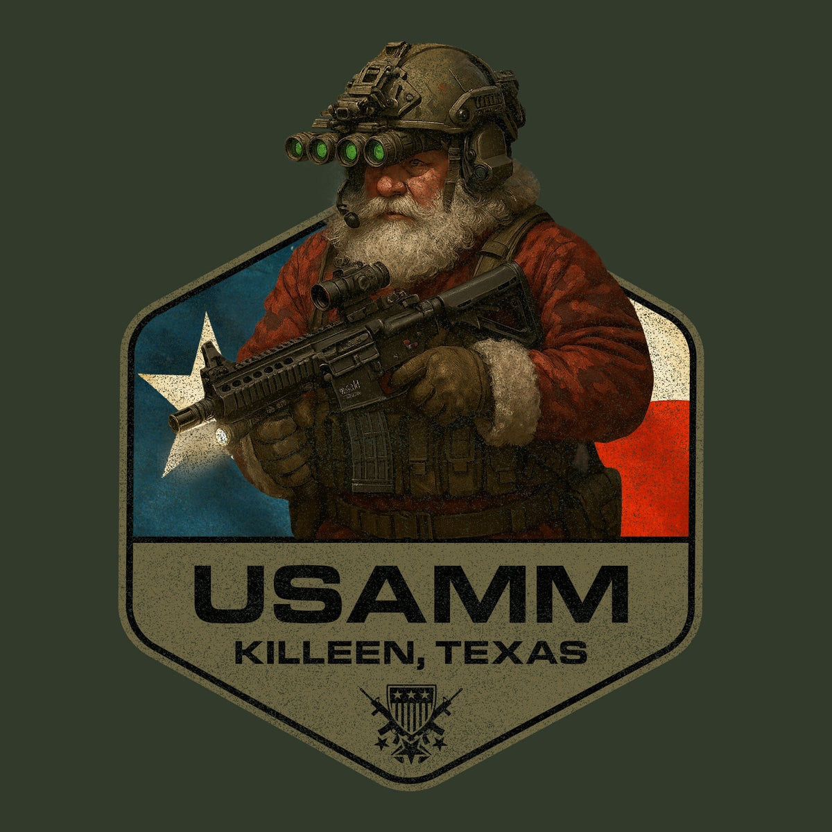 Santa Operator Polygon Texas Hoodie Hoodies 