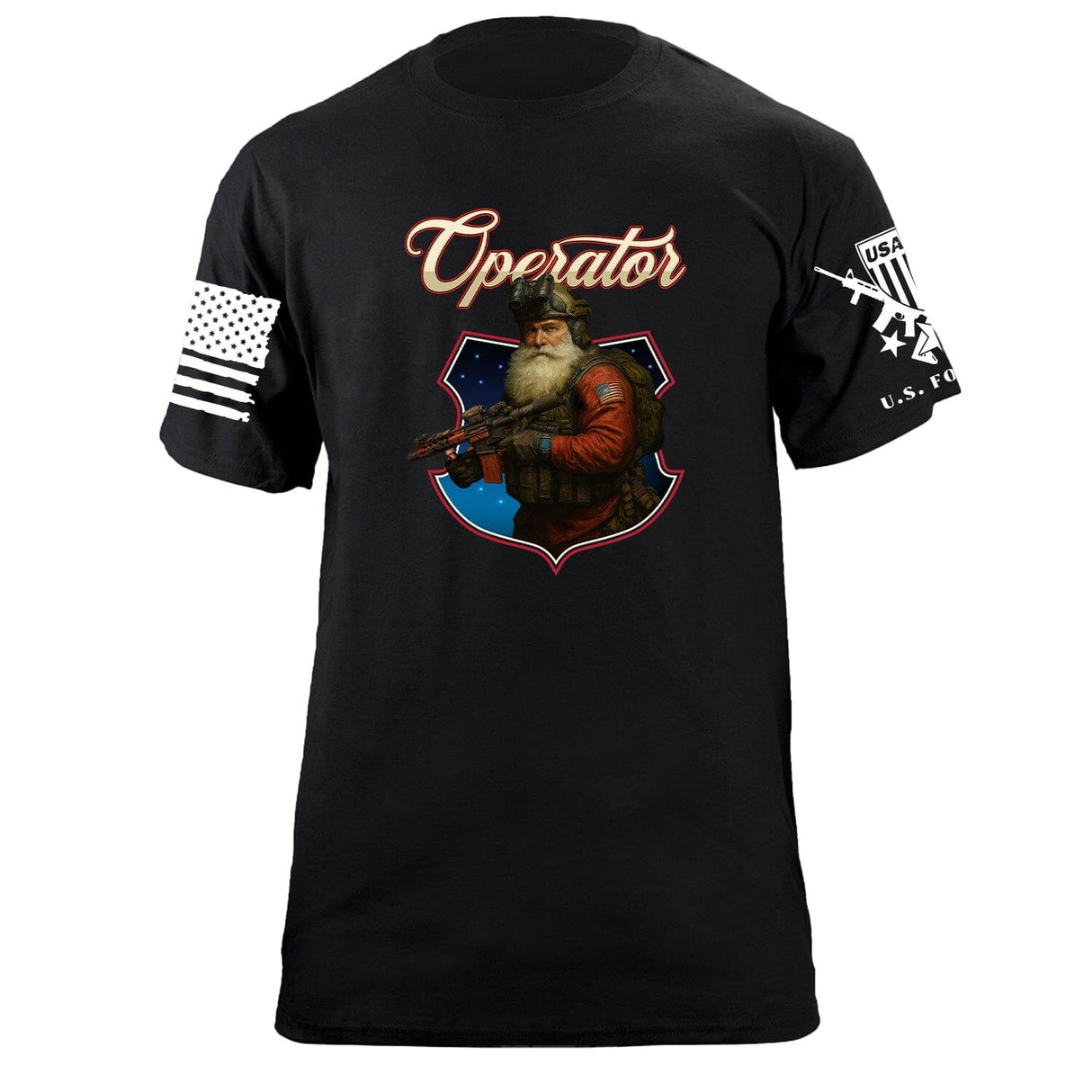Operator Santa Variant T-Shirt Shirts 87291-S-BK