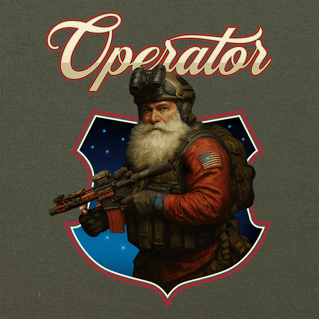 Operator Santa Variant T-Shirt Shirts 
