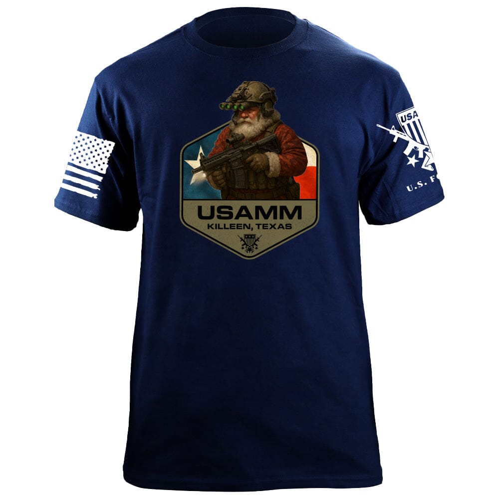 Santa Operator Polygon Texas T-Shirt Shirts 86371-S-NAVY