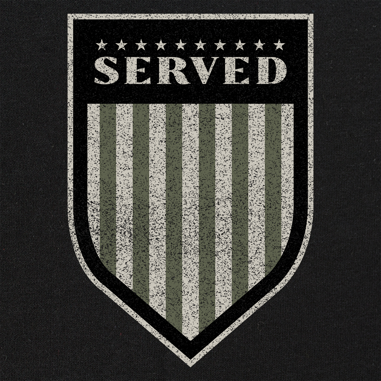 Served Shield Drab Hoodie